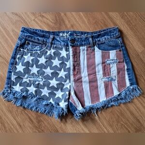 Mossimo Supply Co. Patriotic Jean Shorts